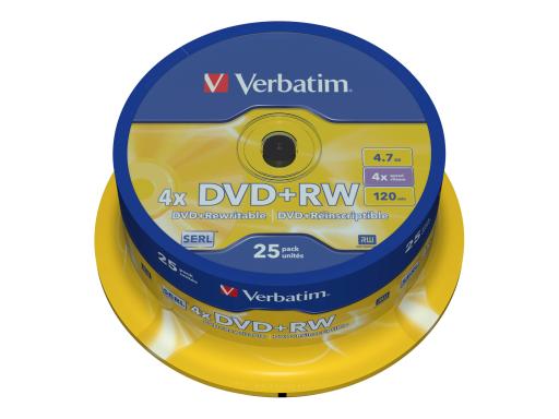 VERBATIM DVD+RW 25er Spindel