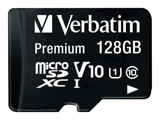 VERBATIM SD MicroSD Card 128GB Verbatim SDXC Premium class 10 Adapter