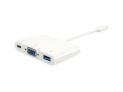   VGA-/USB-A-Bu PD-Adapter 0.15cm weiß