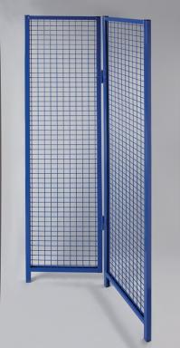 Vario-Eckelement zu Gittertrennwandsystem H2200xB480/480mm ultramarinblau