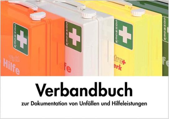 Verbandbuch A5 Unfall-Dokumentation mit vorgedruckten Spalten zur