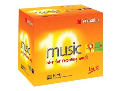 Verbatim Audio CD Rohling 80min 700MB        JewelCase