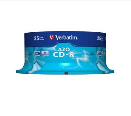 Verbatim Azo Crystal CD-R 80min/700MB 52x, 25er Spindel