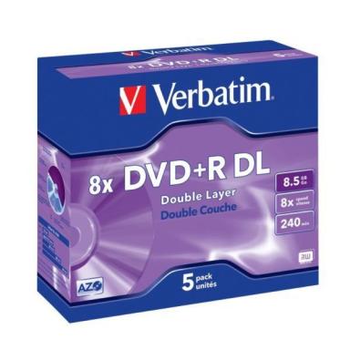 Verbatim DVD+R9 5er Jewelcase 8x