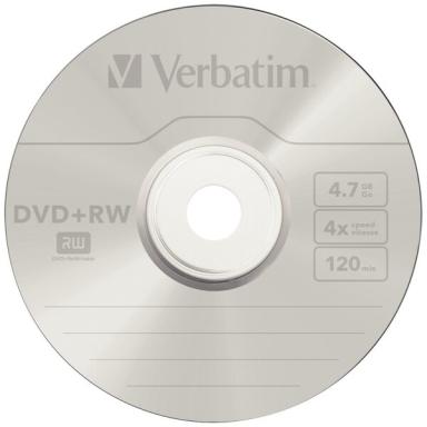 Verbatim DVD+RW 4.7GB 4x, 5er Jewelcase