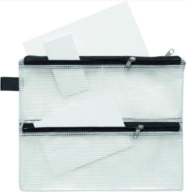 Vierkammer-Kleinkrambeutel schwarz 200 x 245 x 0 mm (HxBxT)