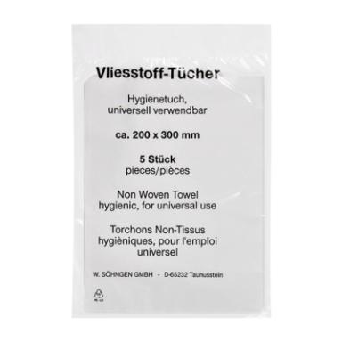 Vliesstoff-Tücher 200 x 300 mm | 5 Stück/Pack <br>Hygienetuch, universell verwendbar