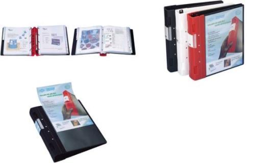 WEDO ERGOGRIP Präsentations-Ordner, 38 mm, rot Vorderdeckel und Rückendeckel: r