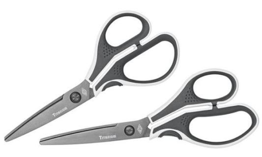 WEDO Edelstahlschere TITAN CUT-IT, Länge: 210 mm, grau/weiß (6219868)