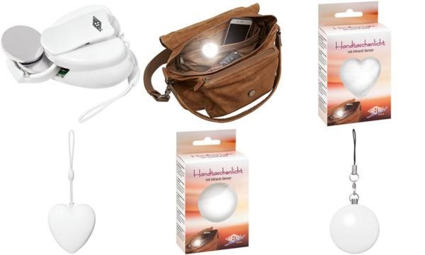 WEDO LED-Handtaschenlicht in Herzfo rm, mit Infrarot-Sensor (62205261)