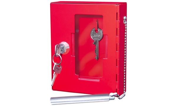 WEDO Notschlüssel-Kasten, Farbe: rot schützt Notschlüssel vor unbefugter Nutzun