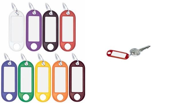 WEDO Schlüsselanhänger mit Ring, Du rchmesser: 18 mm, violett (62621025