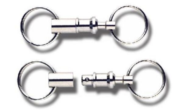 WEDO Schlüsselhalter, mit Kupplung, silber (62026213)
