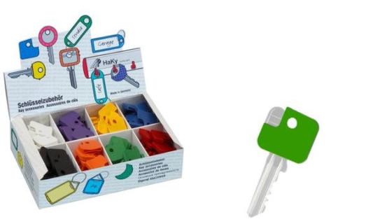 WEDO Schlüsselkappen eckig, 200er D isplay (62028070)