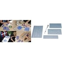 WEDO Schriftschablonen-Set, Schrifthöhen: 5 mm, 10 mm, 20 mm transparent, aus K