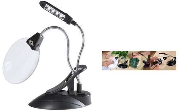 Image WEDO_Tischlupe_mit_LED-Licht_mit_T_ischzwinge_img1_4371741.jpg Image