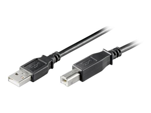WENTRONIC 96185 - USB A - USB B - Männlich/männlich - Schwarz (96185)