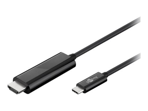 WENTRONIC Goobay USB 3.1 Type-C zu High Speed HDMI Adapterkabel, 1.8 m