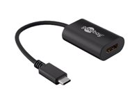 WENTRONIC Goobay USB / HDMI Adapter [1x USB-C Stecker - 1x HDMI-Buchse] Schwarz