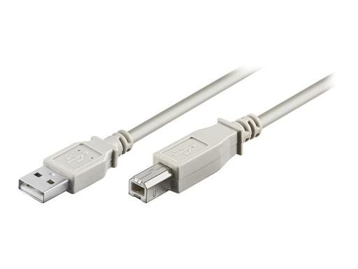 WENTRONIC USB 2.0 Anschlusskabel [1x USB 2.0 Stecker A - 1x USB 2.0 Stecker B] 