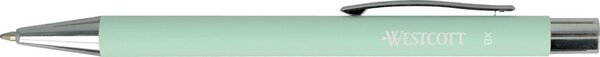 Westcott Druckkugelschreiber mint Schreibfarbe blau, Strichstärke XB