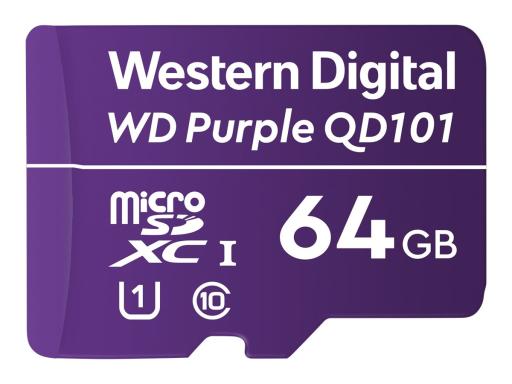 WESTERN DIGITAL WD PURPLE QD101 MICROSD 64GB