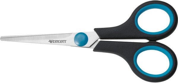 Westcott Easy Grip Schere 13,0cm blau-schwarzer Kunststoffgriff