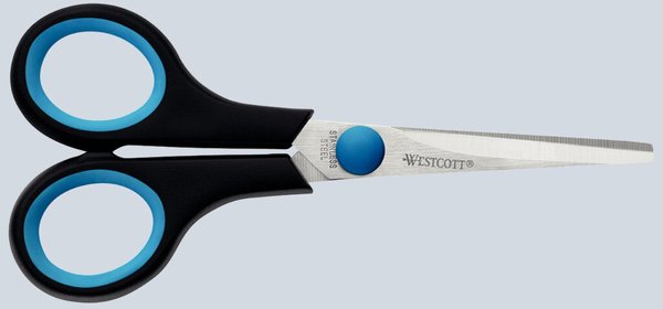 Westcott Easy Grip Schere 14cm blau-schwarzer Kunststoffgriff