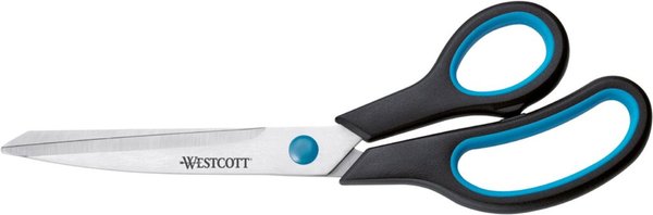 Westcott Easy Grip Schere 23,5cm blau-schwarzer Kunststoffgriff