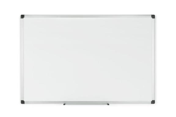 Whiteboard 90 x 60 cm mit Aluminiumrahmen, leicht gerasterte