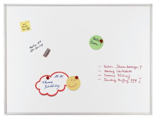 Whiteboard Schreibtafel 150x100cm emalliert, magnethaftend