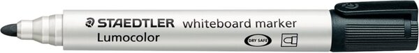 Whiteboardmarker Lumocolor 2 mm Rundspitze schwarz nachfüllbar