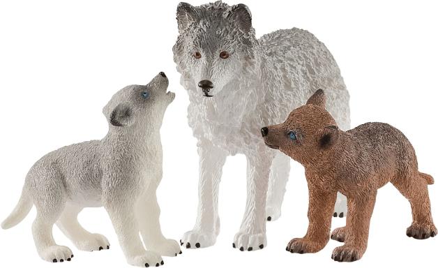 Wolfsmutter mit Welpen, Nr: 42472 Wolfsmutter mit Welpen, Nr: 42472