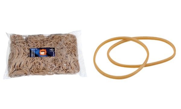 Wonday Gummiringe im Beutel, natur, 38 mm, Großpackung (61450602)