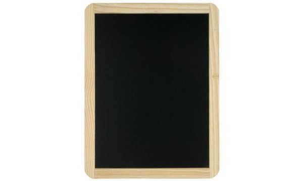 Wonday Schreibtafel, blanko, (B)400 x (H)600 mm, schwarz (61031041)