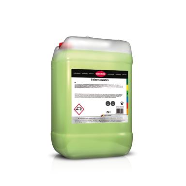 X-Line-Schaum-S | 25 Liter leicht saure Schaumwäsche mit frischem Duft für eine intensive und lackschonende Reinigung in PKW-Waschanlagen aller Art