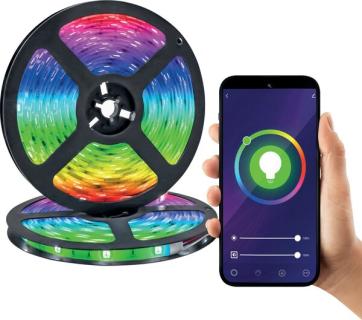 Smart SMART LED Leuchtband RGBW 2m Zugriff per WLAN und App von überall