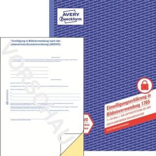 Einwilligung Bildnisverwendung A4, SD, 2 x 40 Blatt, DSGVO-konform