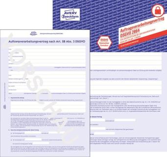 Auftragsverarbeitungsvertrag A4 4-seitig, nach DSGVO
