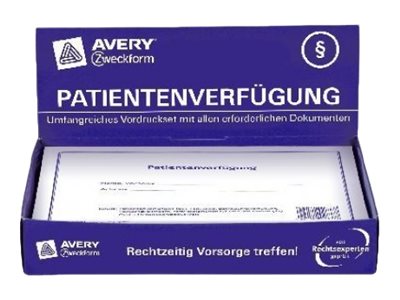 ZWECKFORM AVERY Zweckform Vordruck "Patientenverfügung", 220 x 163 mm - 1 Stück