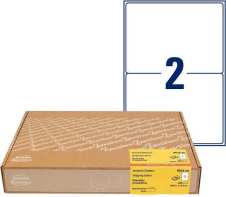ZWECKFORM Avery - Papier - permanenter Klebstoff - weiß - 199,6 x 143,5 mm 600 