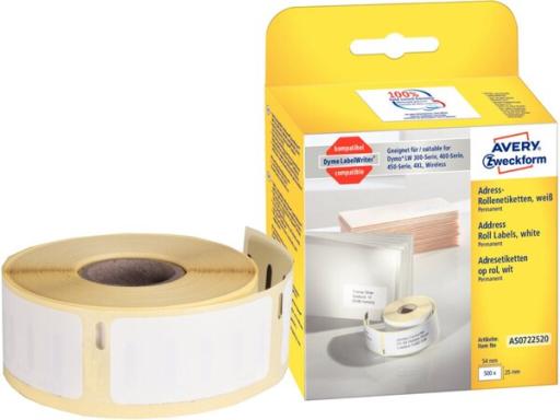 ZWECKFORM Avery - Permanent adhesive rectangular paper address labels - weiß - ZWECKFORM Avery - Permanent adhesive rectangular paper address labels - weiß -
