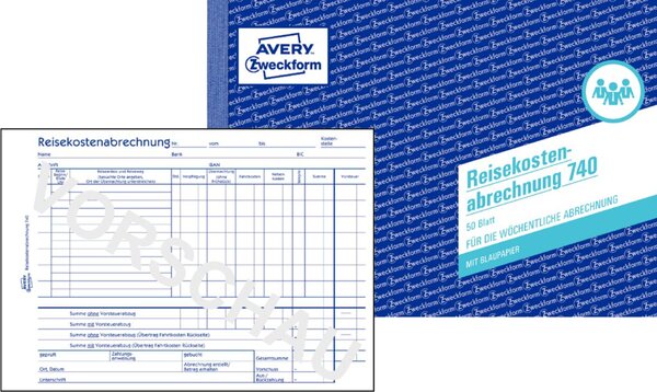 ZWECKFORM Avery 740 Verwaltungsbuch (740)