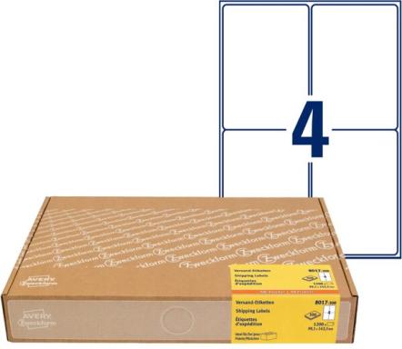ZWECKFORM Avery Zweckform - Papier - permanenter Klebstoff - weiß - 99,1 x 139 