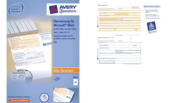 ZWECKFORM Avery Zweckform 2817 - Druckformulare - A4 (210 x 297 mm) - 100 Stck.
