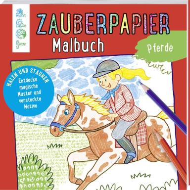 Zauberpapier Malbuch Pferde, Nr: 8452