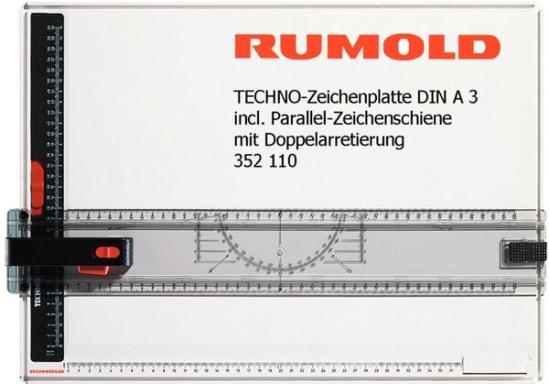 Zeichenplatte Rumold Techno A3 incl. Parallel-Zeichenschiene