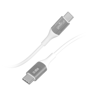 SBS GreenLine USB-C zu USB-C Kabel 1,5m weiß (GRECABLETCTC15W)