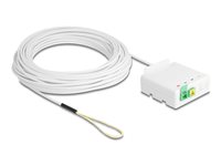 DELOCK LWL Anschlussdose 2 x SC/APC Simplex mit Verlegekabel Set 20 m