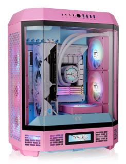 THERMALTAKE The Tower 600 pink Tempered Glass x 3